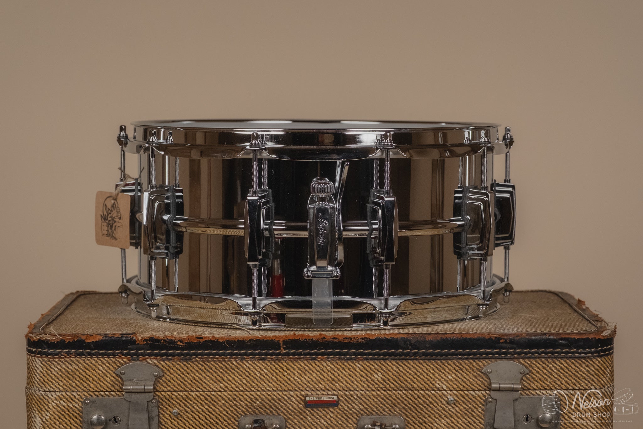 Ludwig LM402 'Supraphonic' with Blue/Olive Badge - 6.5x14