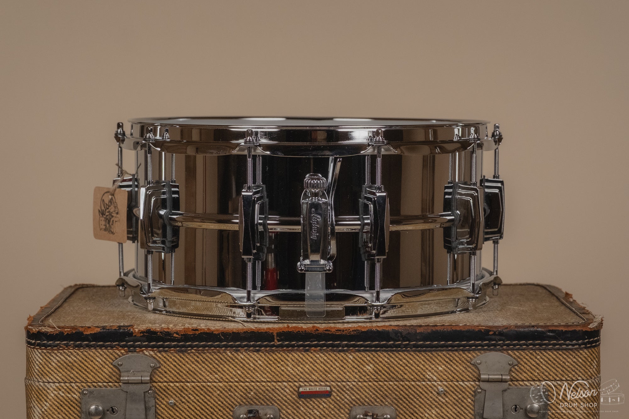 Ludwig LM402 'Supraphonic' with Blue/Olive Badge - 6.5x14"