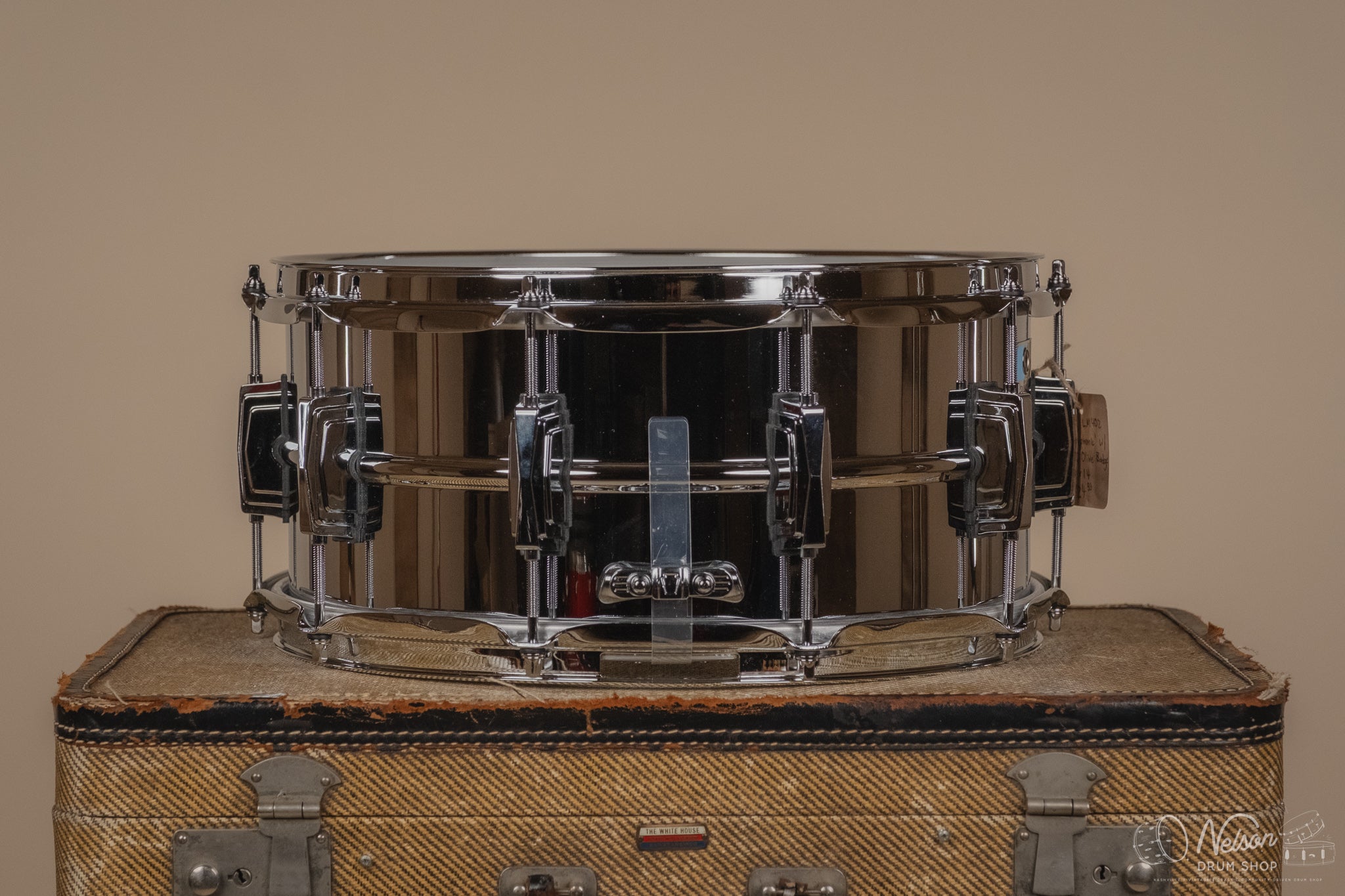 Ludwig LM402 'Supraphonic' with Blue/Olive Badge - 6.5x14