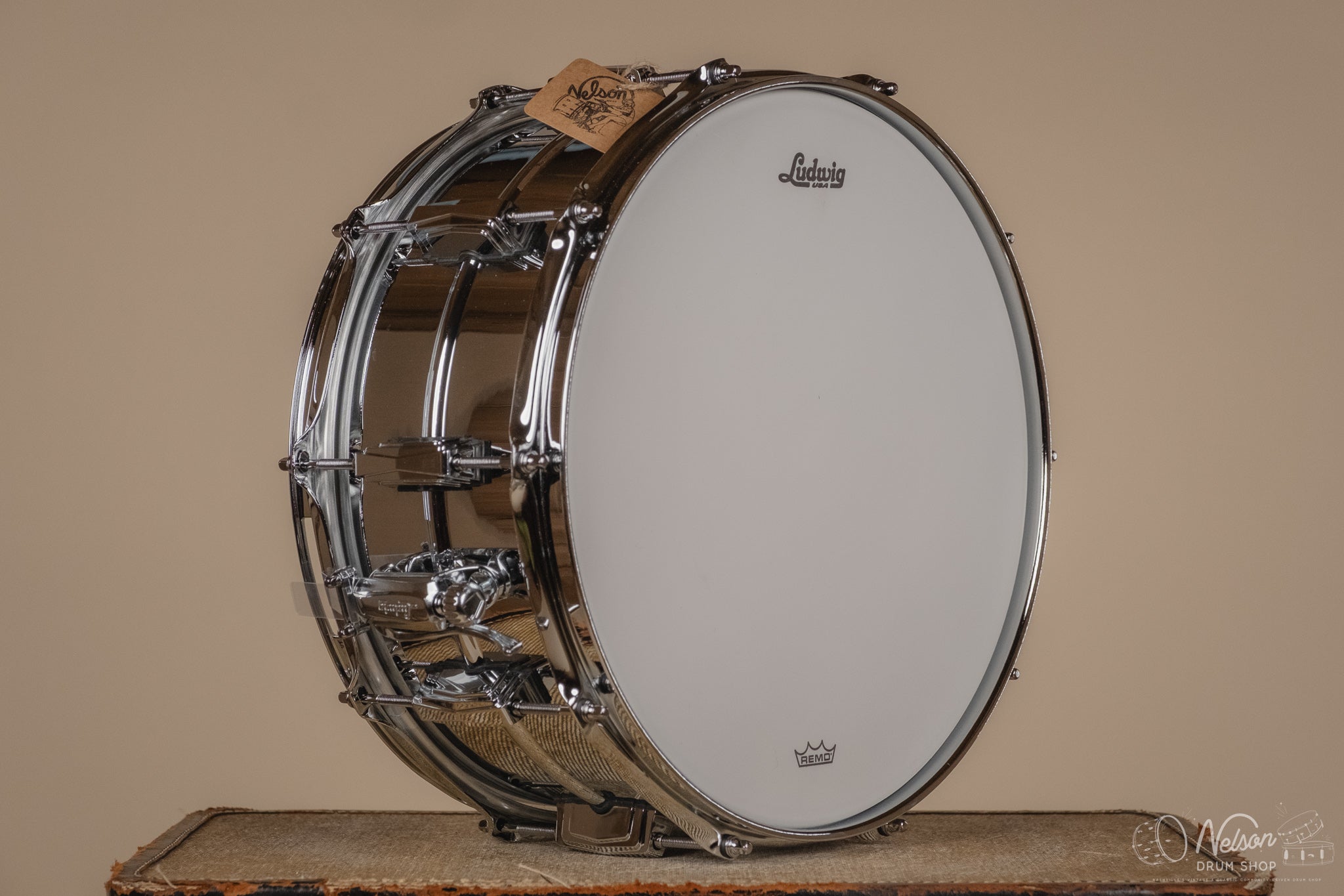 Ludwig LM402 'Supraphonic' with Blue/Olive Badge - 6.5x14