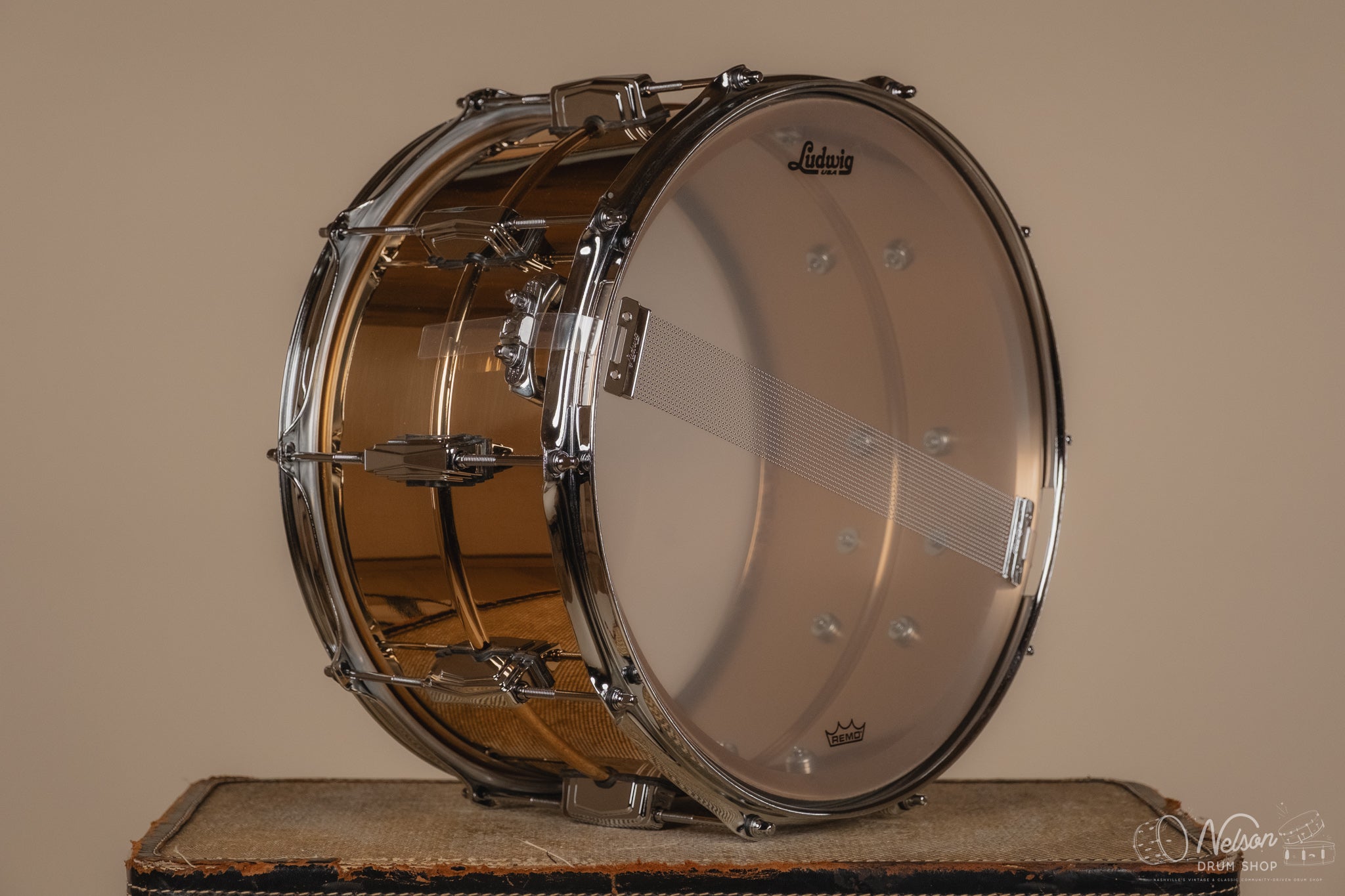 Ludwig LB508 Supraphonic Bronze - 8x14 – Nelson Drum Shop