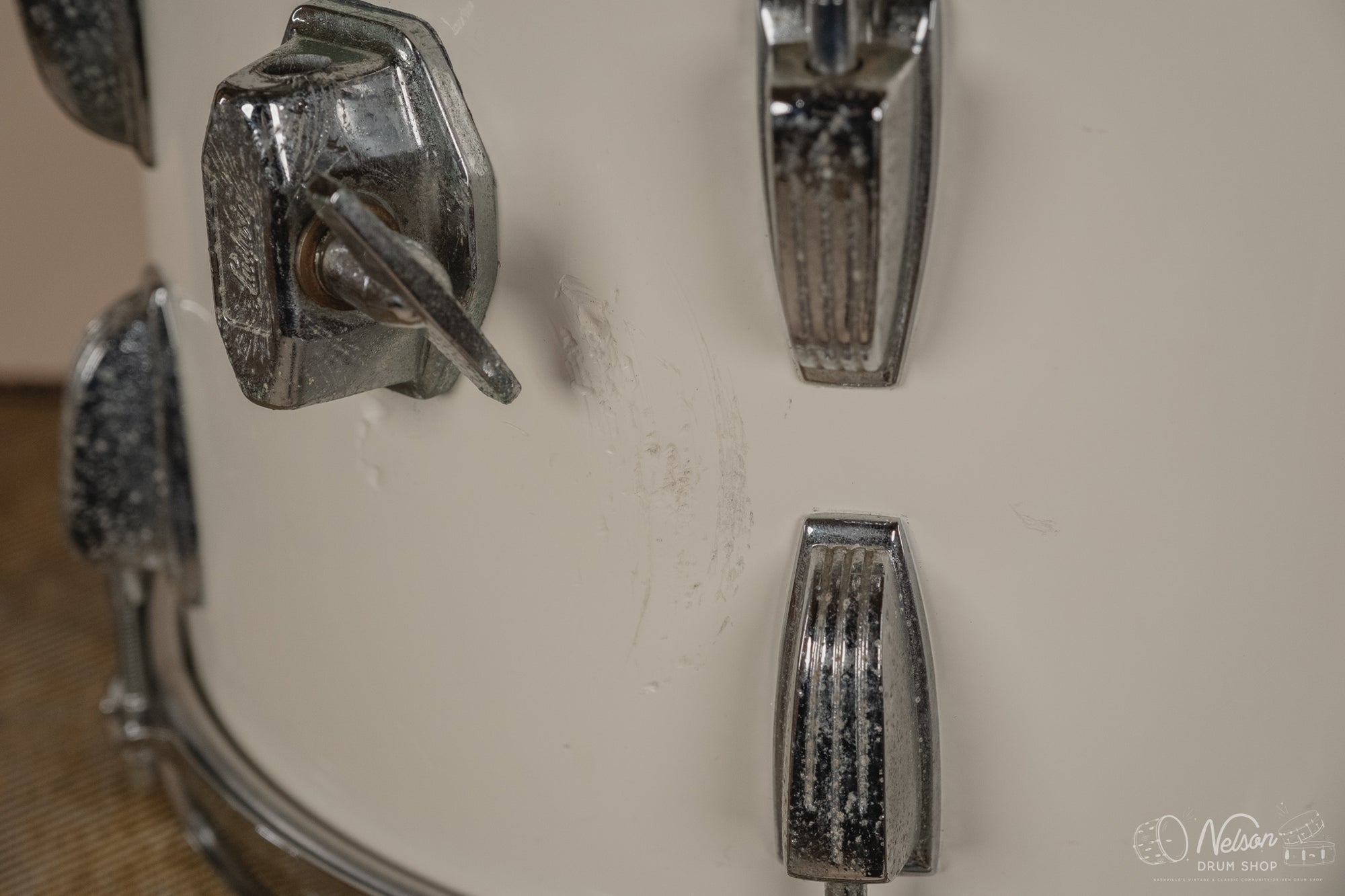 1980s Ludwig Rack Tom in White Cortex - 9x13