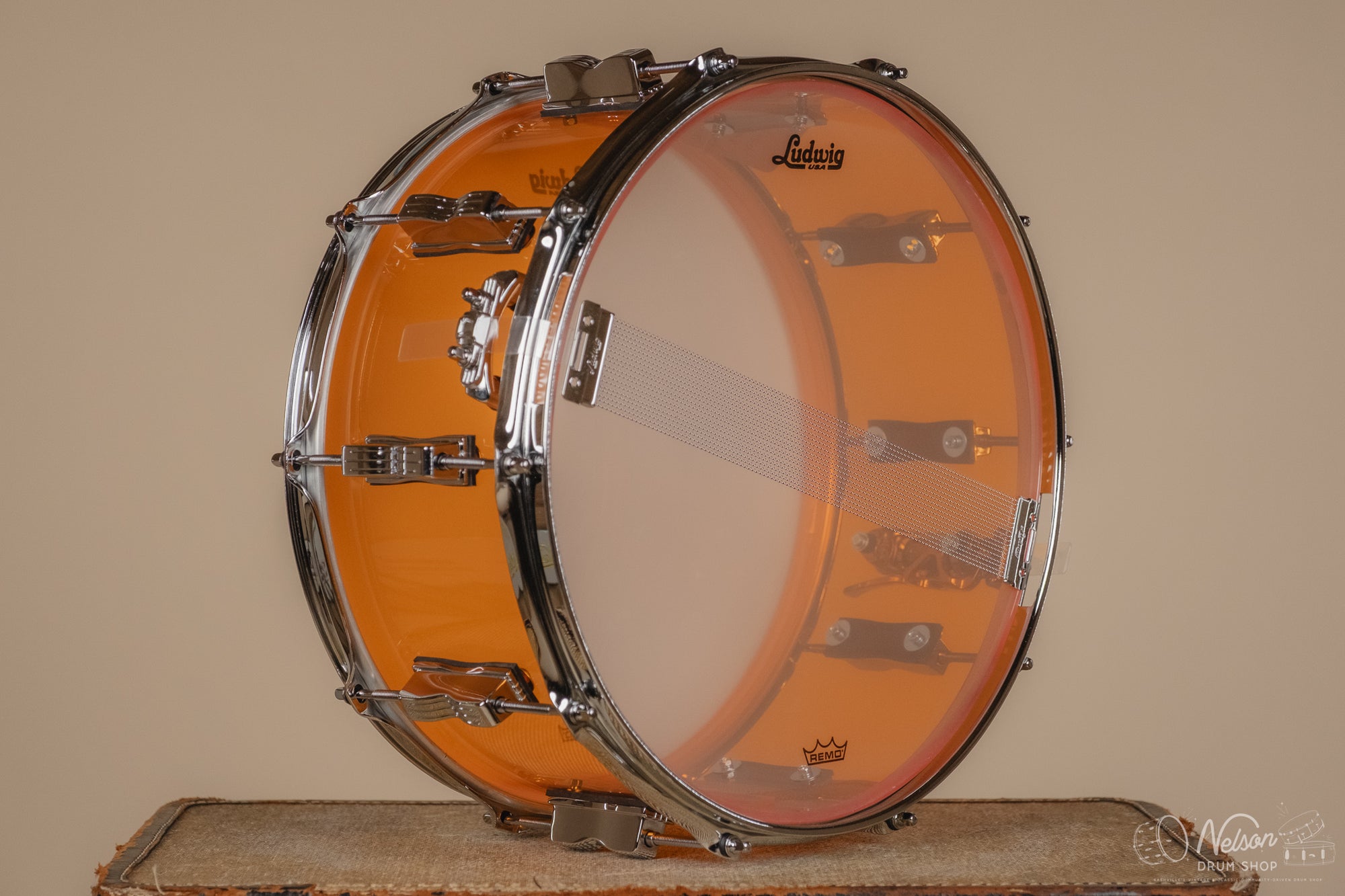 Ludwig Vistalite in Amber - 6.5x14