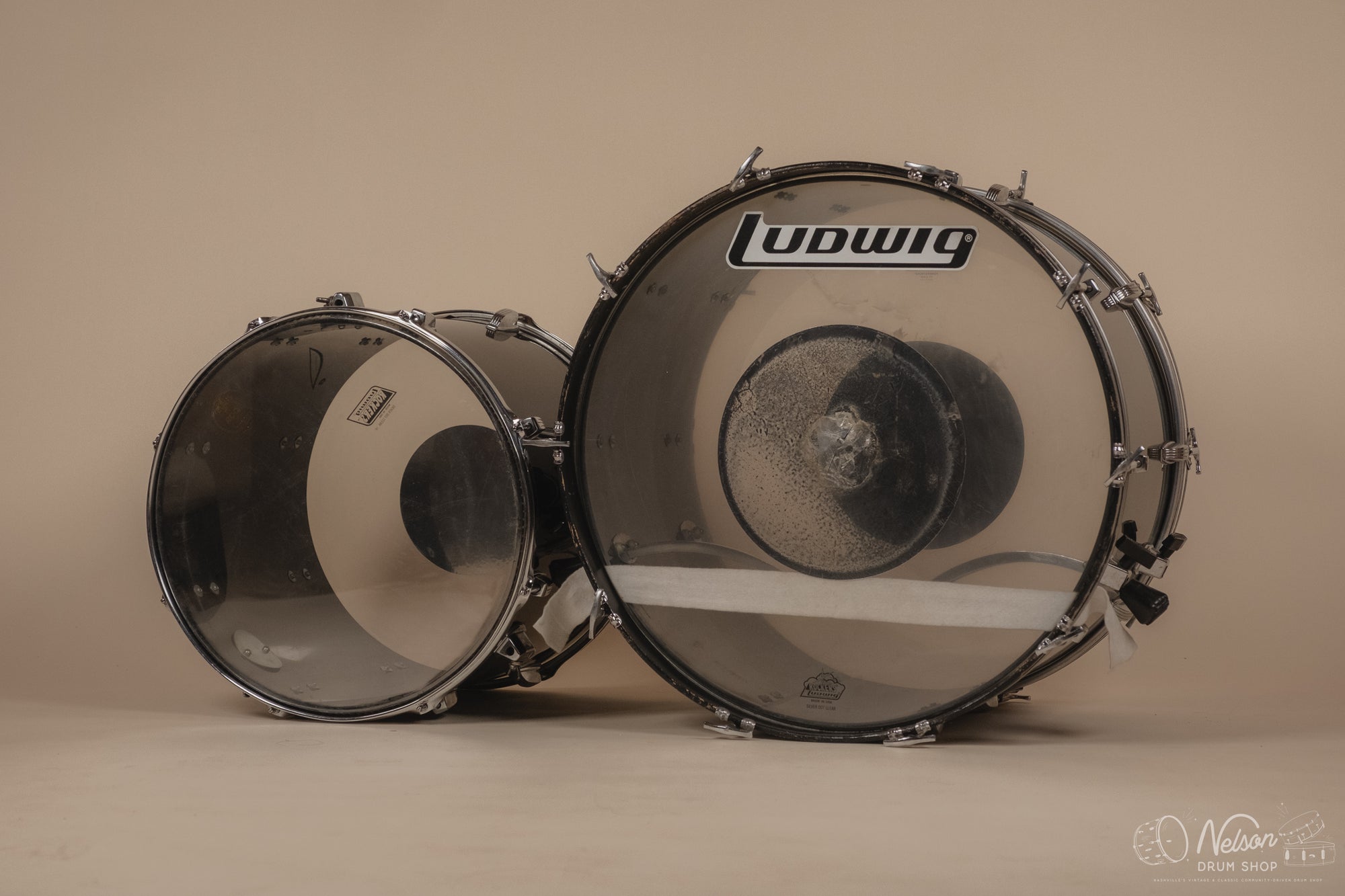 1970s Ludwig Vistalite ‘Power Factory’ Sound Projector in Black - 16x24, 16x18, 14x16, 12x15, 13x14, 12x13, 11x12, 9x10