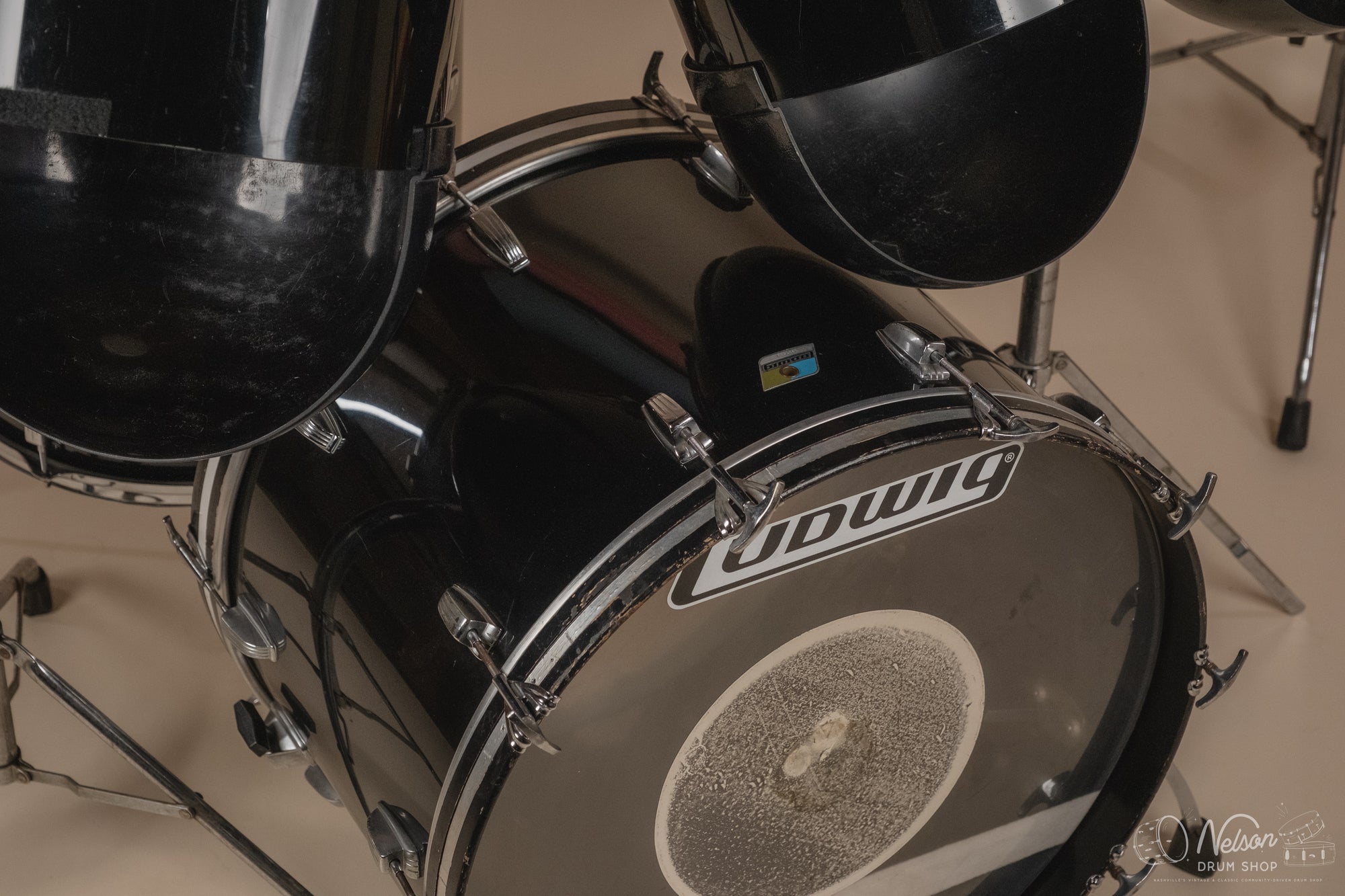 1970s Ludwig Vistalite ‘Power Factory’ Sound Projector in Black - 16x24, 16x18, 14x16, 12x15, 13x14, 12x13, 11x12, 9x10