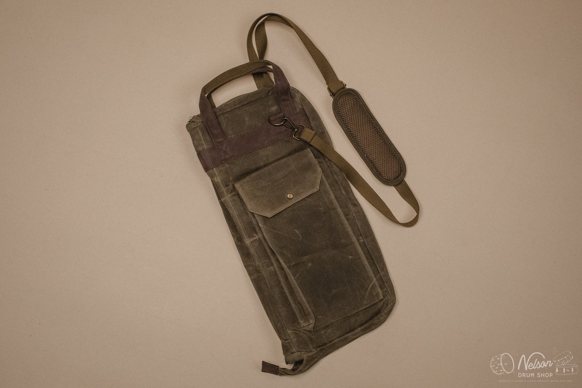 Name Brand Waxed Canvas Stick Bag