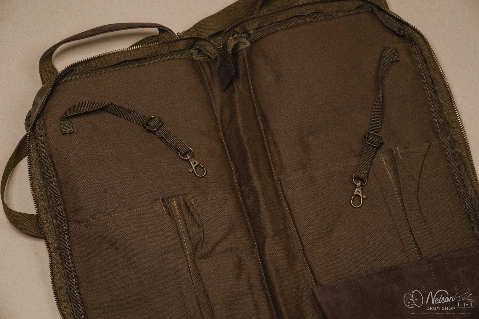 Name Brand Waxed Canvas Stick Bag