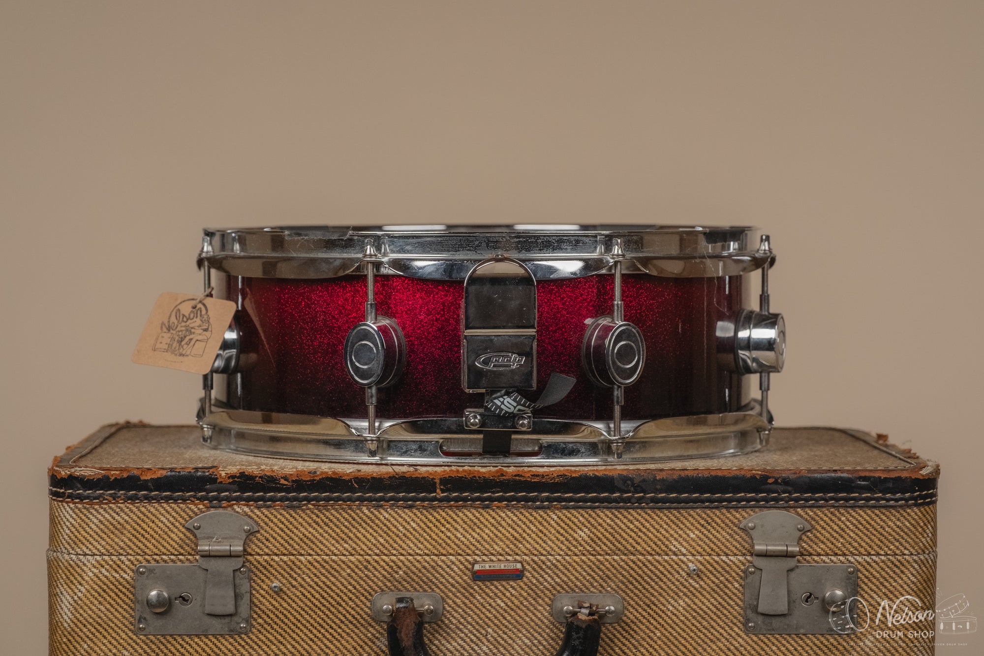 Used PDP X7 Snare Drum in Red Sparkle Fade - 5x14