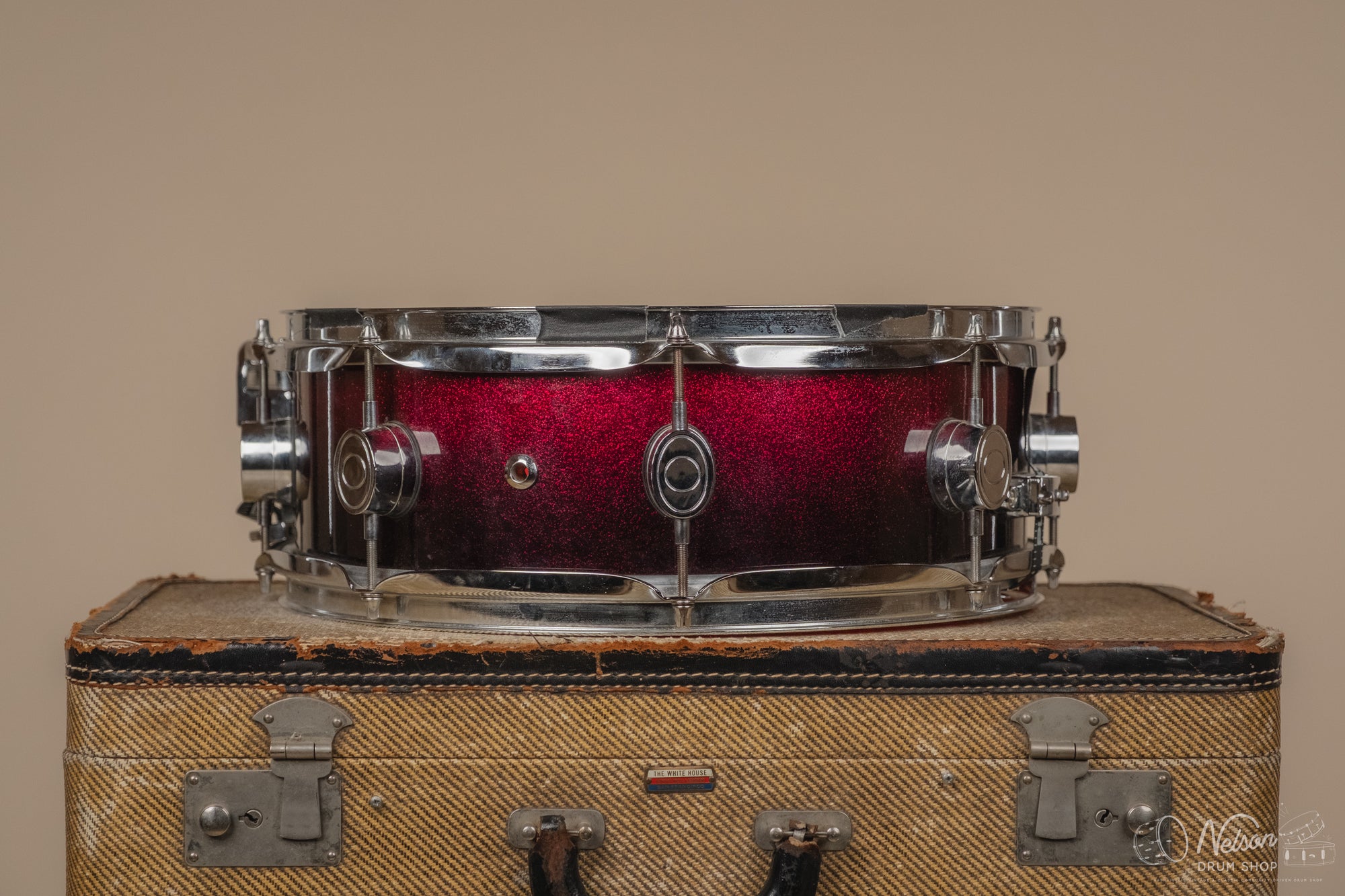 Used PDP X7 Snare Drum in Red Sparkle Fade - 5x14