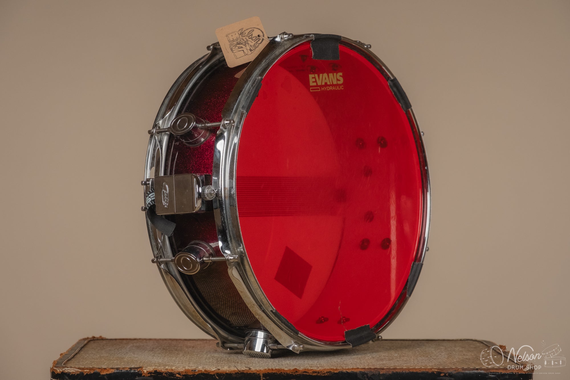 Used PDP X7 Snare Drum in Red Sparkle Fade - 5x14