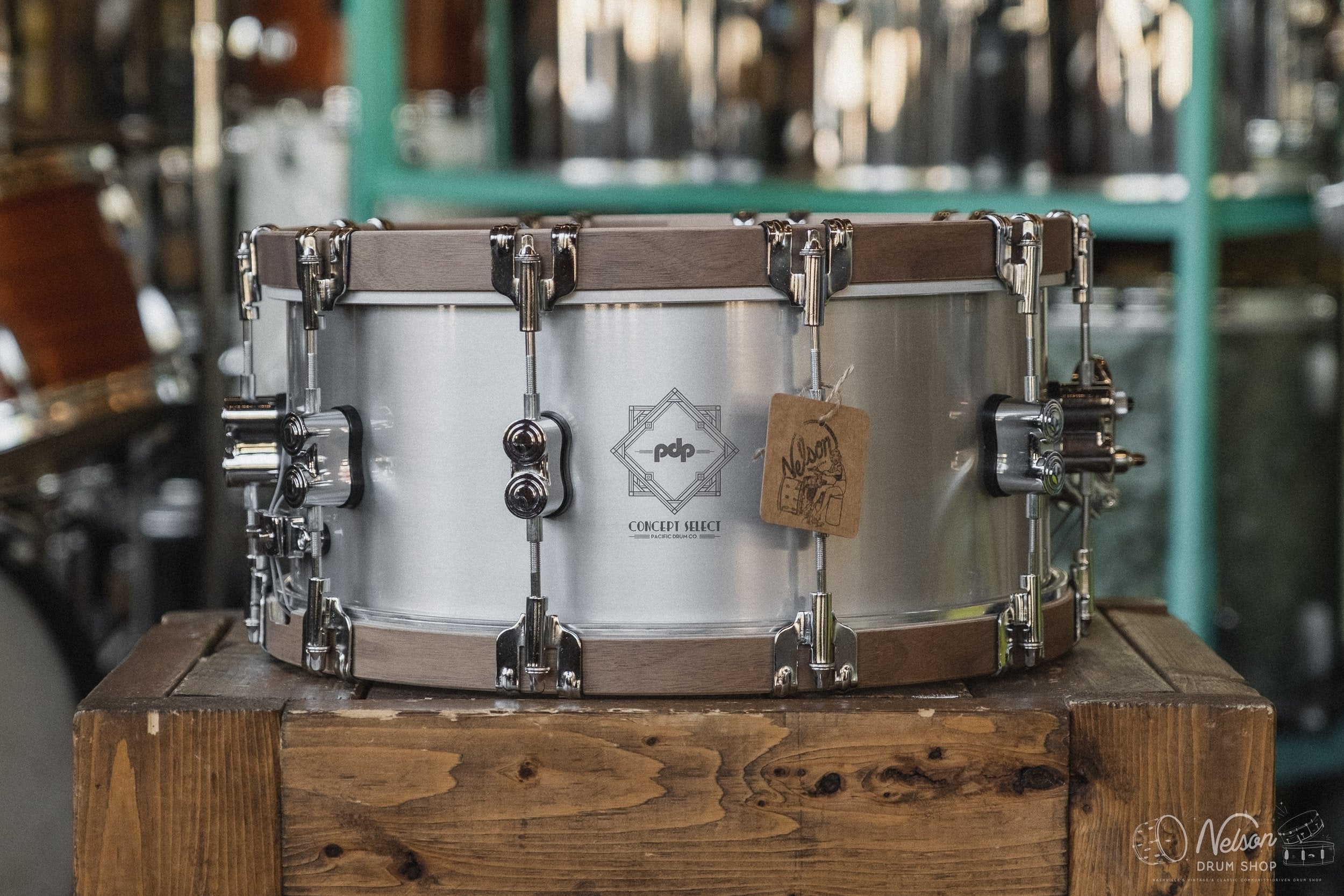 PDP Concept Select Aluminum w/ Wood Hoops - 6.5x14 – Nelson Drum Shop