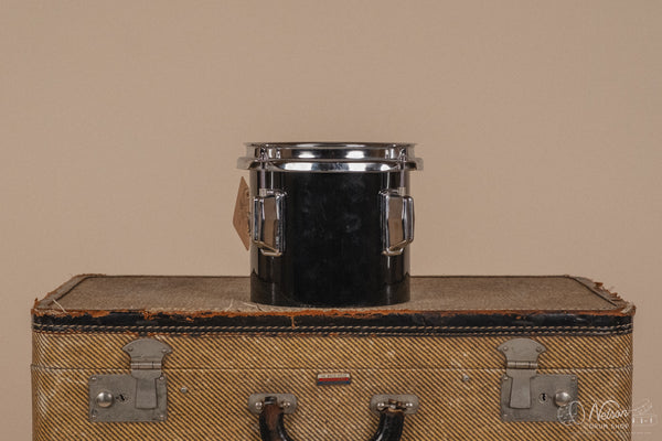 1970's Pearl Fiberglass Concert Tom Set in Black Gloss w/ Stands - 6, 8, 10, 12, 13, 14, 15, 16