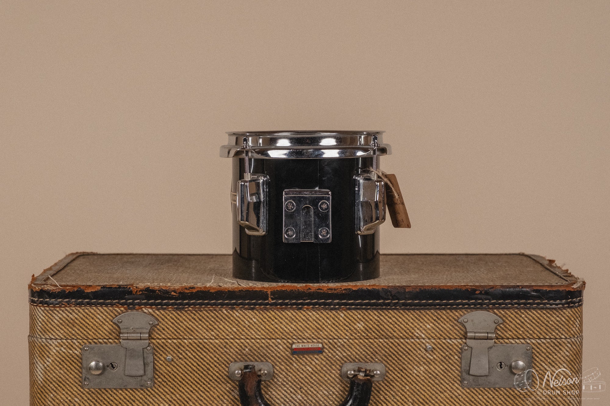 1970's Pearl Fiberglass Concert Tom Set in Black Gloss w/ Stands - 6, 8, 10, 12, 13, 14, 15, 16