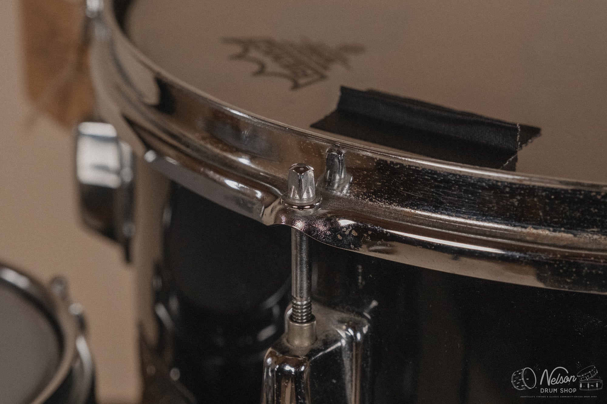 1970's Pearl Fiberglass Concert Tom Set in Black Gloss w/ Stands - 6, 8, 10, 12, 13, 14, 15, 16