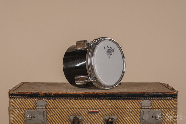 1970's Pearl Fiberglass Concert Tom Set in Black Gloss w/ Stands - 6, 8, 10, 12, 13, 14, 15, 16