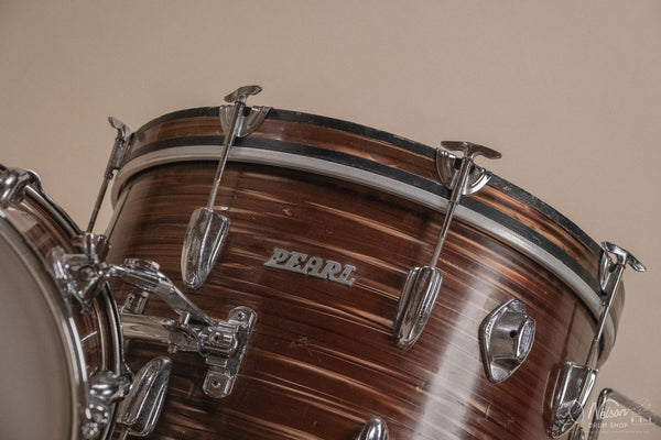 1960s Pearl 'Super Outfit No. 1' in Tiger's Eye - 14x20, 16x16, 9x13