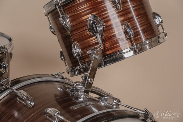 1960s Pearl 'Super Outfit No. 1' in Tiger's Eye - 14x20, 16x16, 9x13