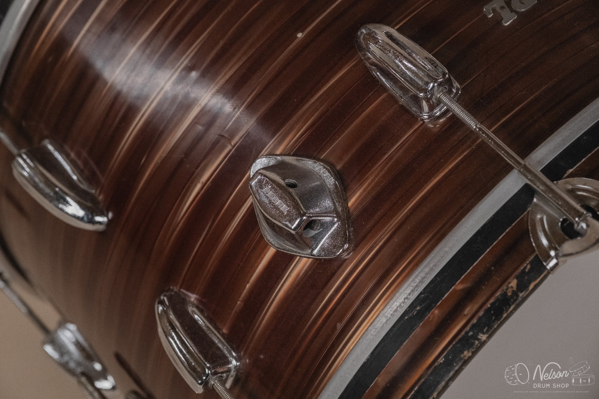 1960s Pearl 'Super Outfit No. 1' in Tiger's Eye - 14x20, 16x16, 9x13