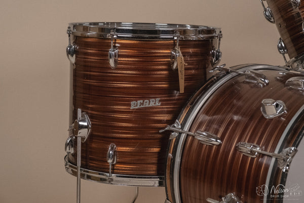 1960s Pearl 'Super Outfit No. 1' in Tiger's Eye - 14x20, 16x16, 9x13