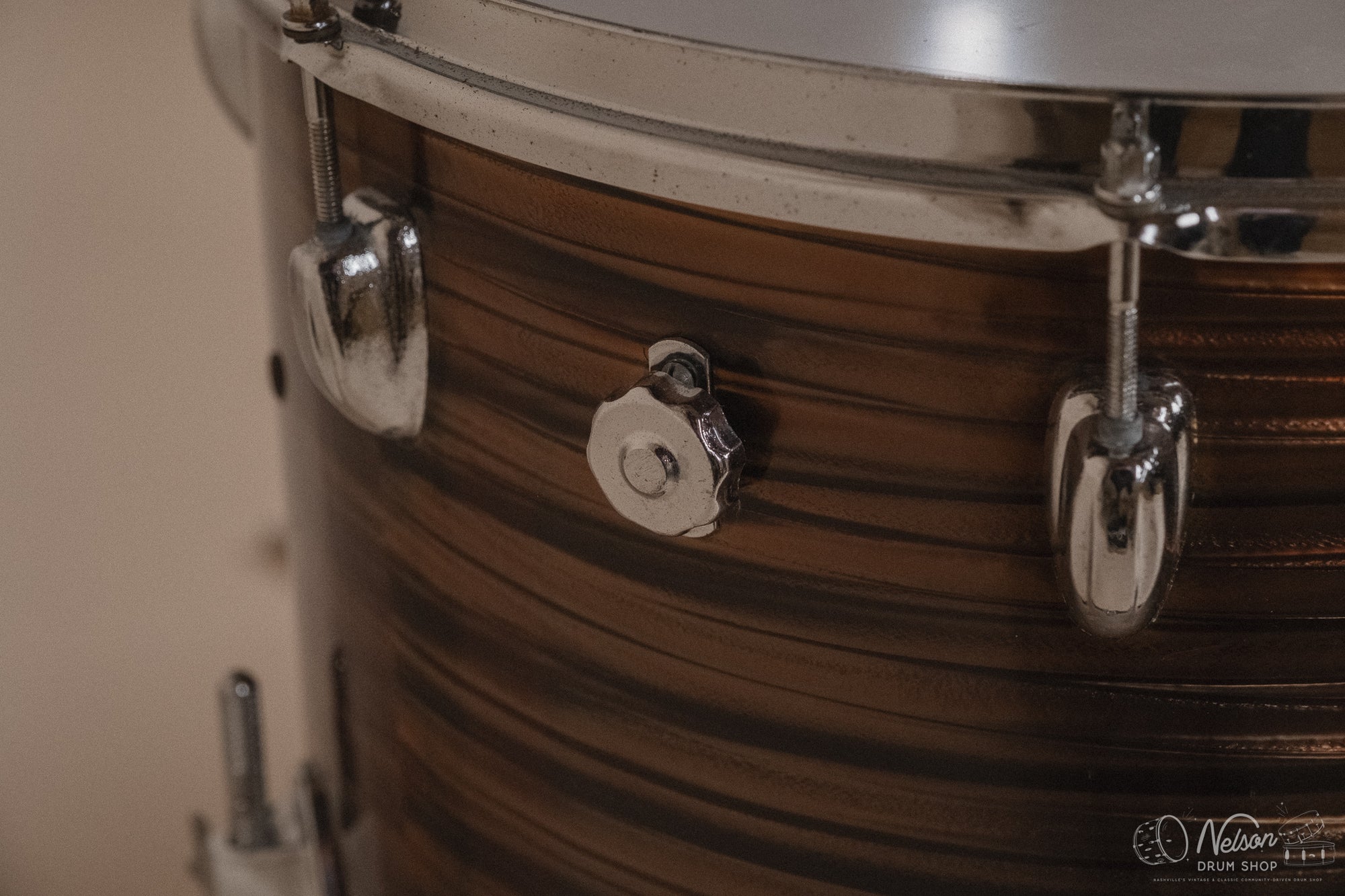 1960s Pearl 'Super Outfit No. 1' in Tiger's Eye - 14x20, 16x16, 9x13