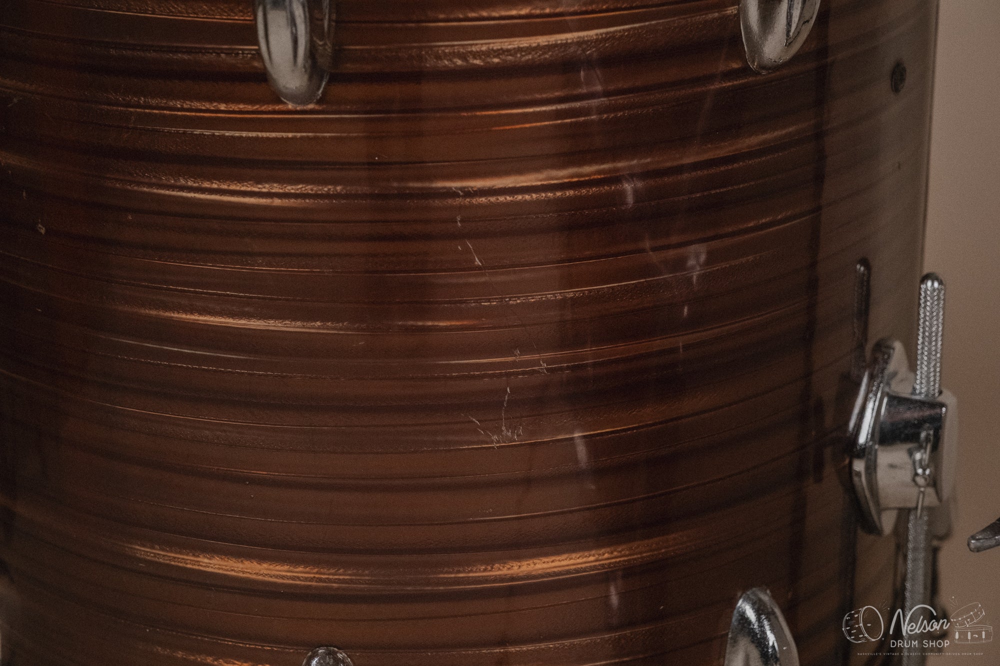 1960s Pearl 'Super Outfit No. 1' in Tiger's Eye - 14x20, 16x16, 9x13