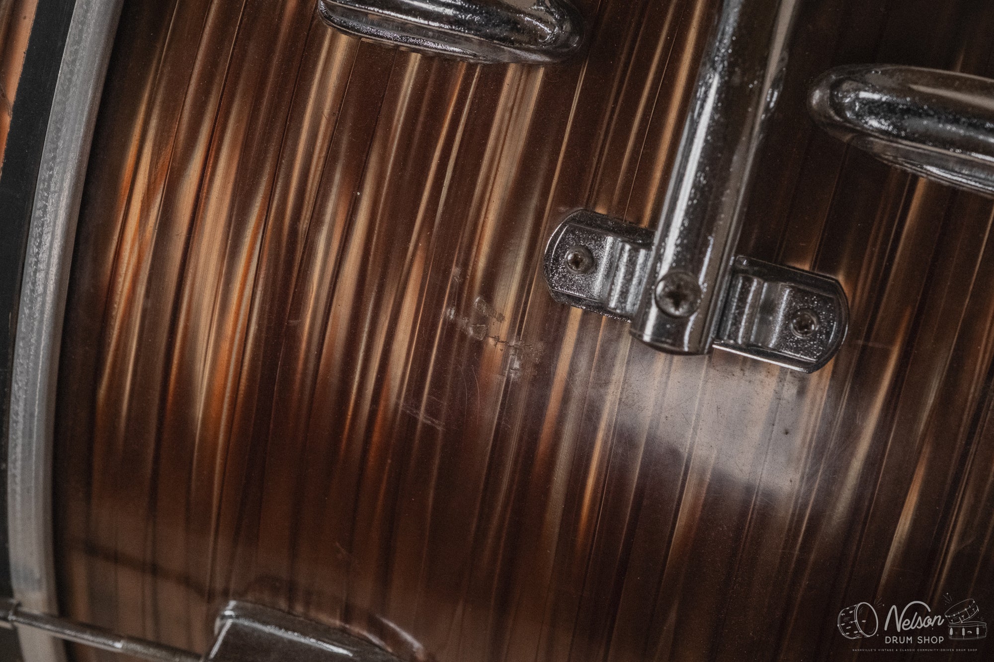 1960s Pearl 'Super Outfit No. 1' in Tiger's Eye - 14x20, 16x16, 9x13