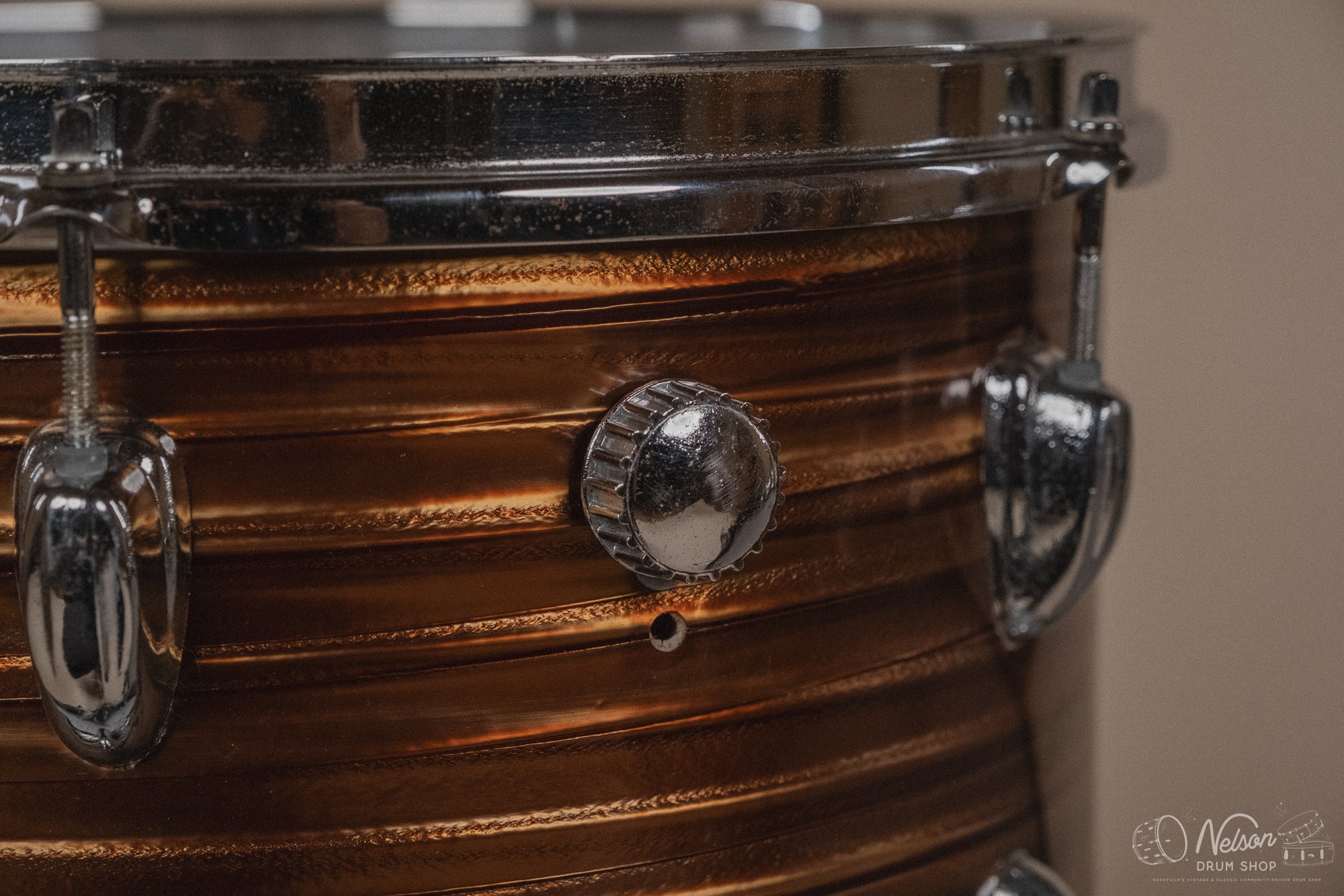 1960s Pearl 'Super Outfit No. 1' in Tiger's Eye - 14x20, 16x16, 9x13