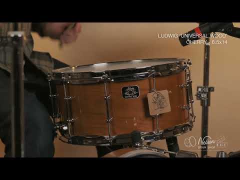 Ludwig 'Universal Wood' Cherry - 6.5x14 – Nelson Drum Shop