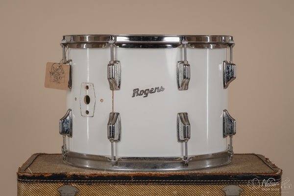 1970s Rogers Fullerton Rack Tom in New England White - 10x14