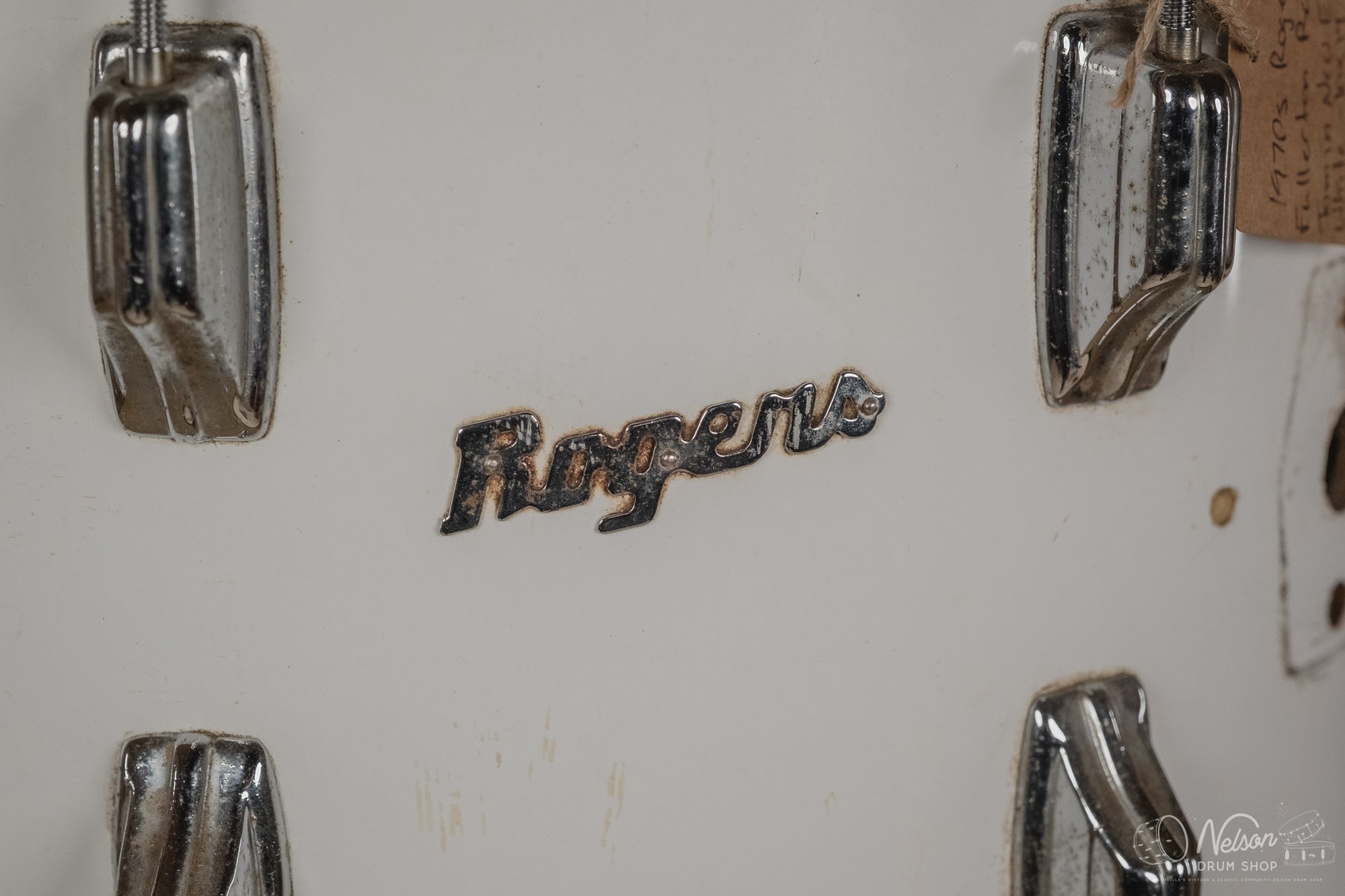1970s Rogers Fullerton Rack Tom in New England White - 10x14