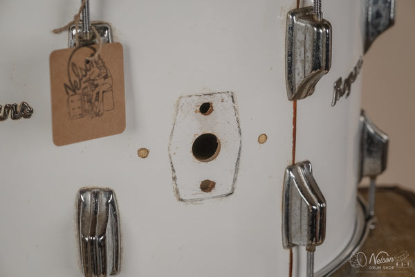 1970s Rogers Fullerton Rack Tom in New England White - 10x14