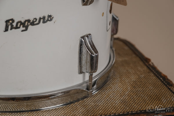 1970s Rogers Fullerton Rack Tom in New England White - 9x13