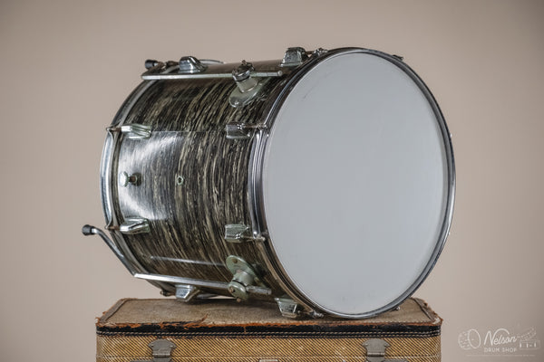 1960s Fullerton Era Rogers Floor Tom in Black Strata - 16x16