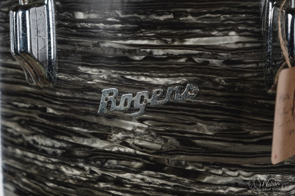 1960s Fullerton Era Rogers Floor Tom in Black Strata - 16x16