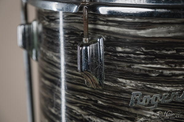 1960s Fullerton Era Rogers Floor Tom in Black Strata - 16x16