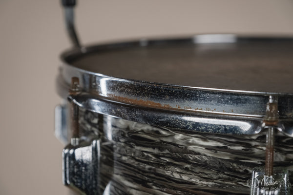 1960s Fullerton Era Rogers Floor Tom in Black Strata - 16x16