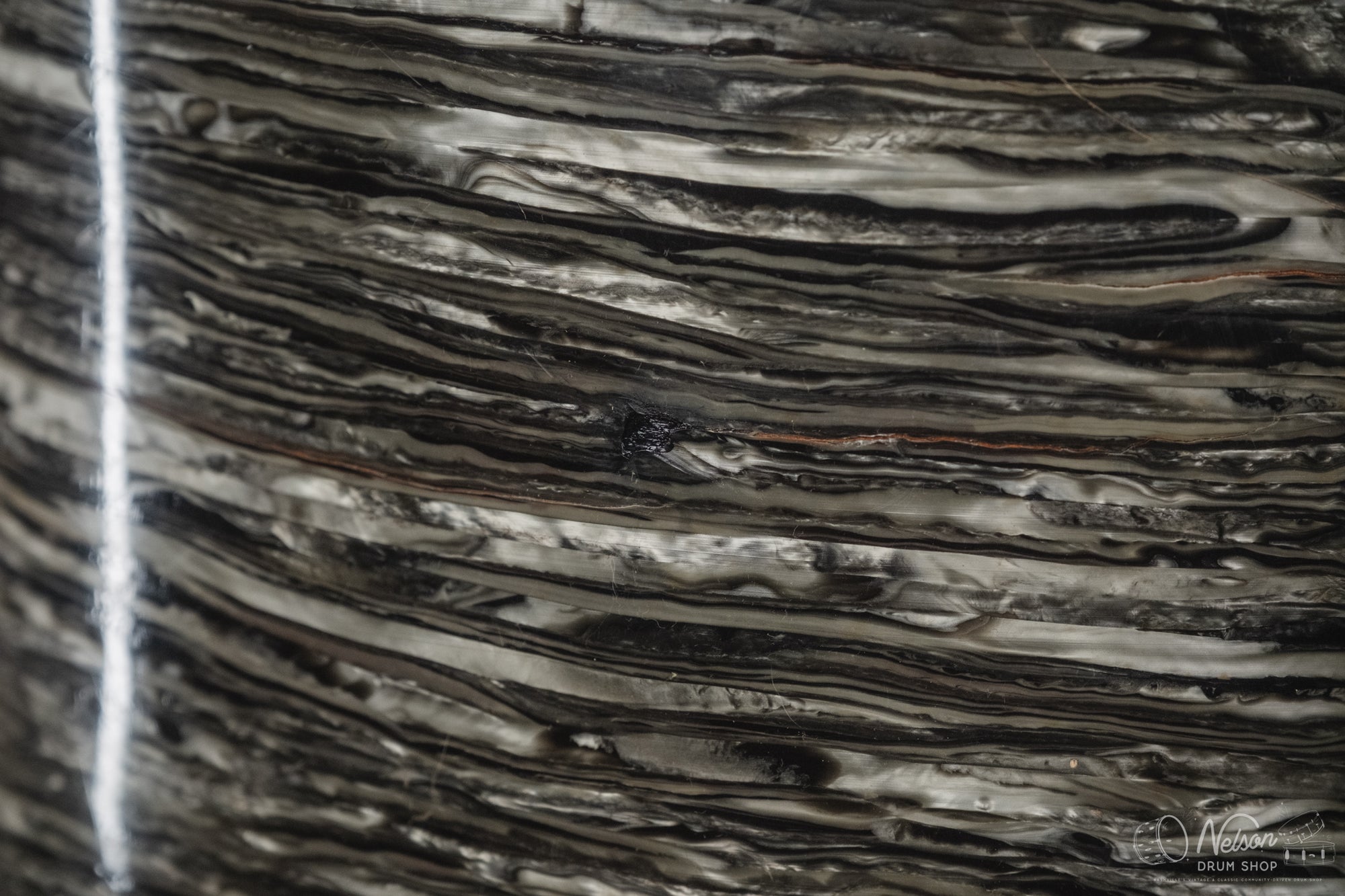 1960s Fullerton Era Rogers Floor Tom in Black Strata - 16x16