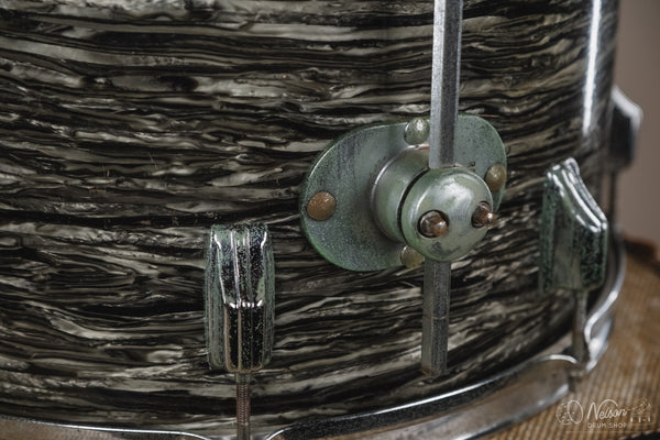 1960s Fullerton Era Rogers Floor Tom in Black Strata - 16x16