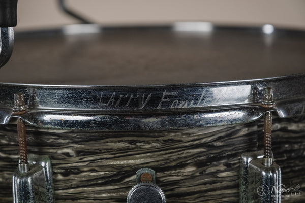 1960s Fullerton Era Rogers Floor Tom in Black Strata - 16x16