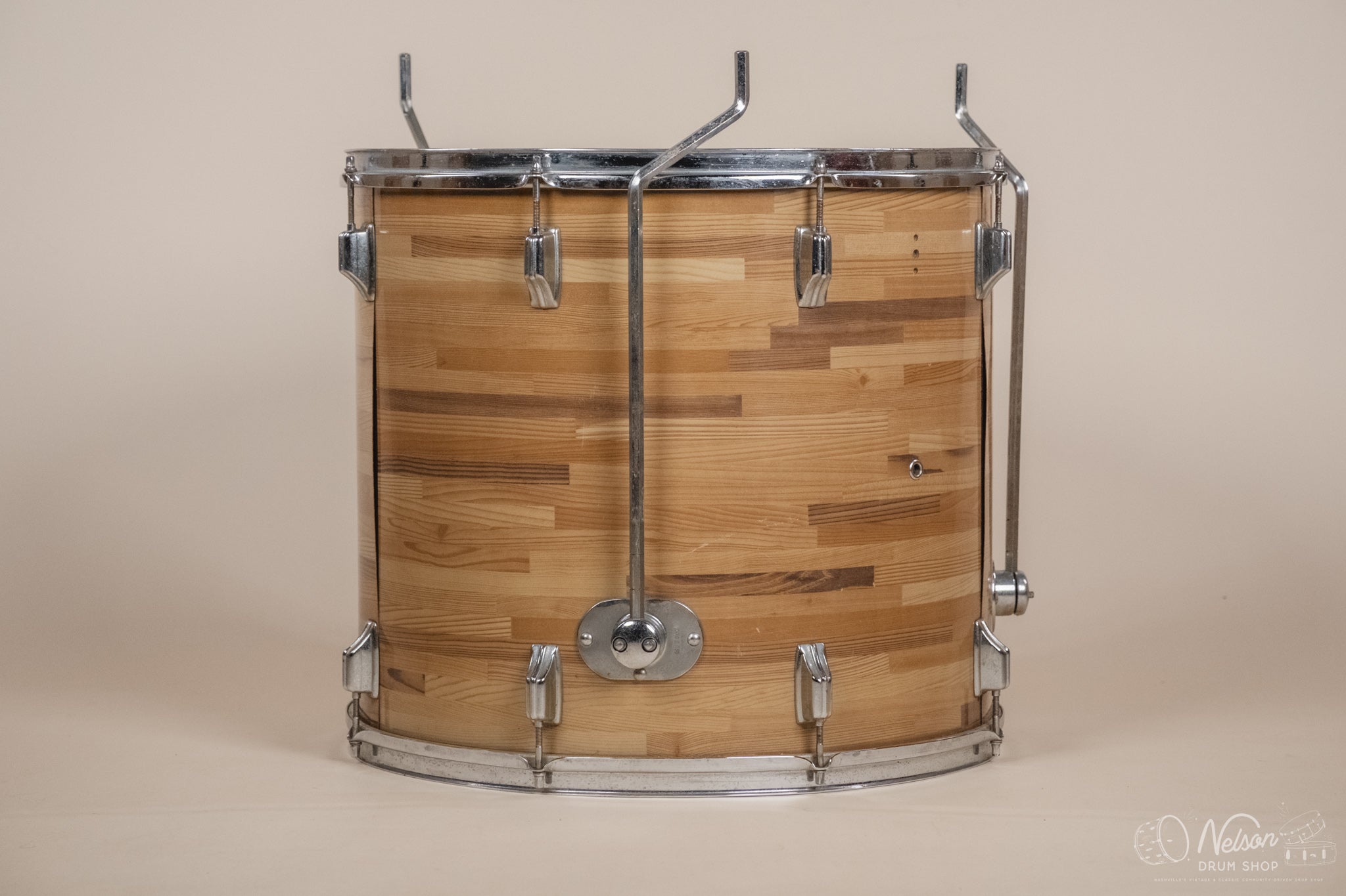 1970s Rogers Floor Tom in Butcher Block - 18x20 – Nelson Drum Shop