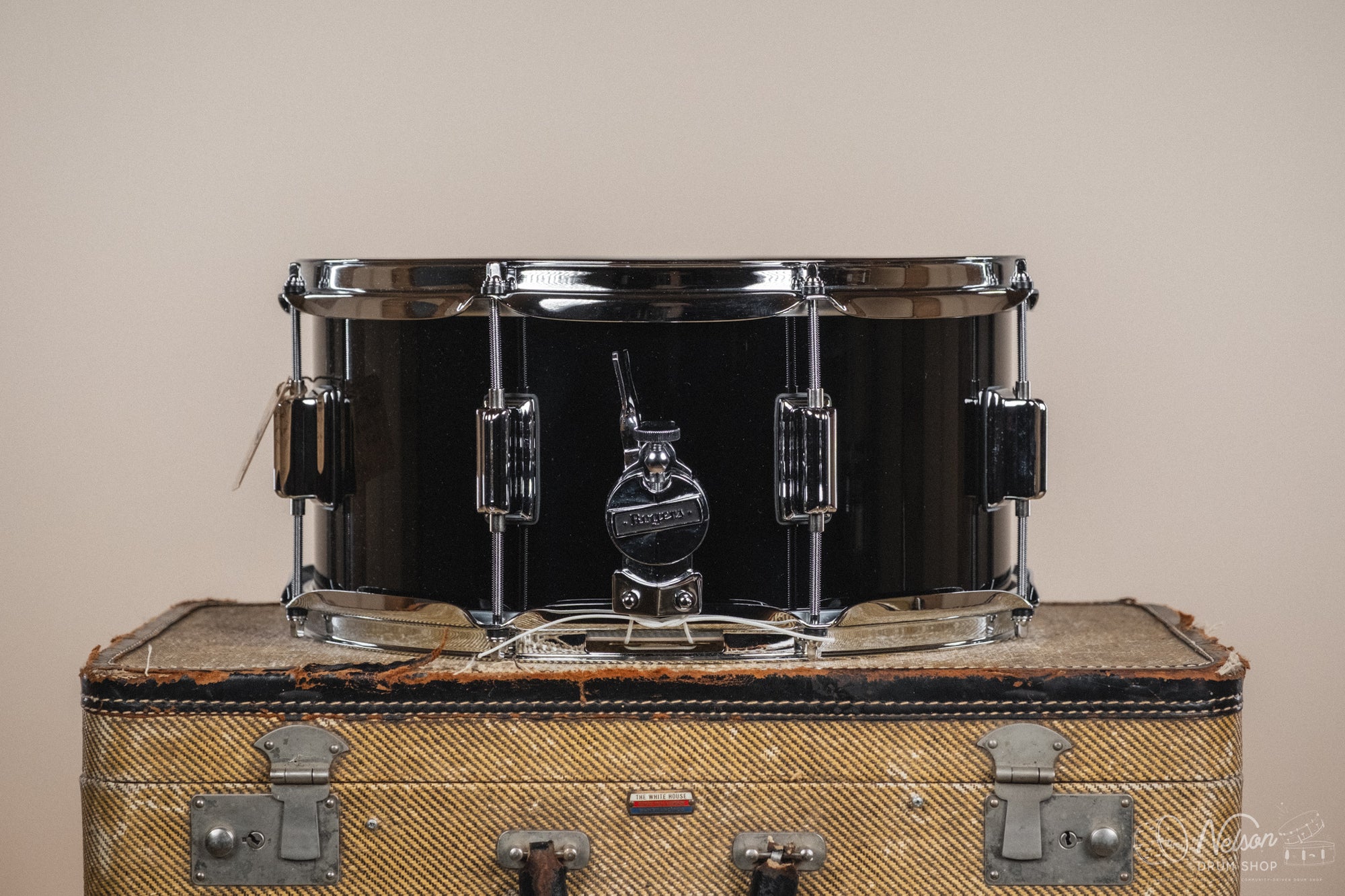 Rogers 'Powertone' in Piano Black - 6.5x14