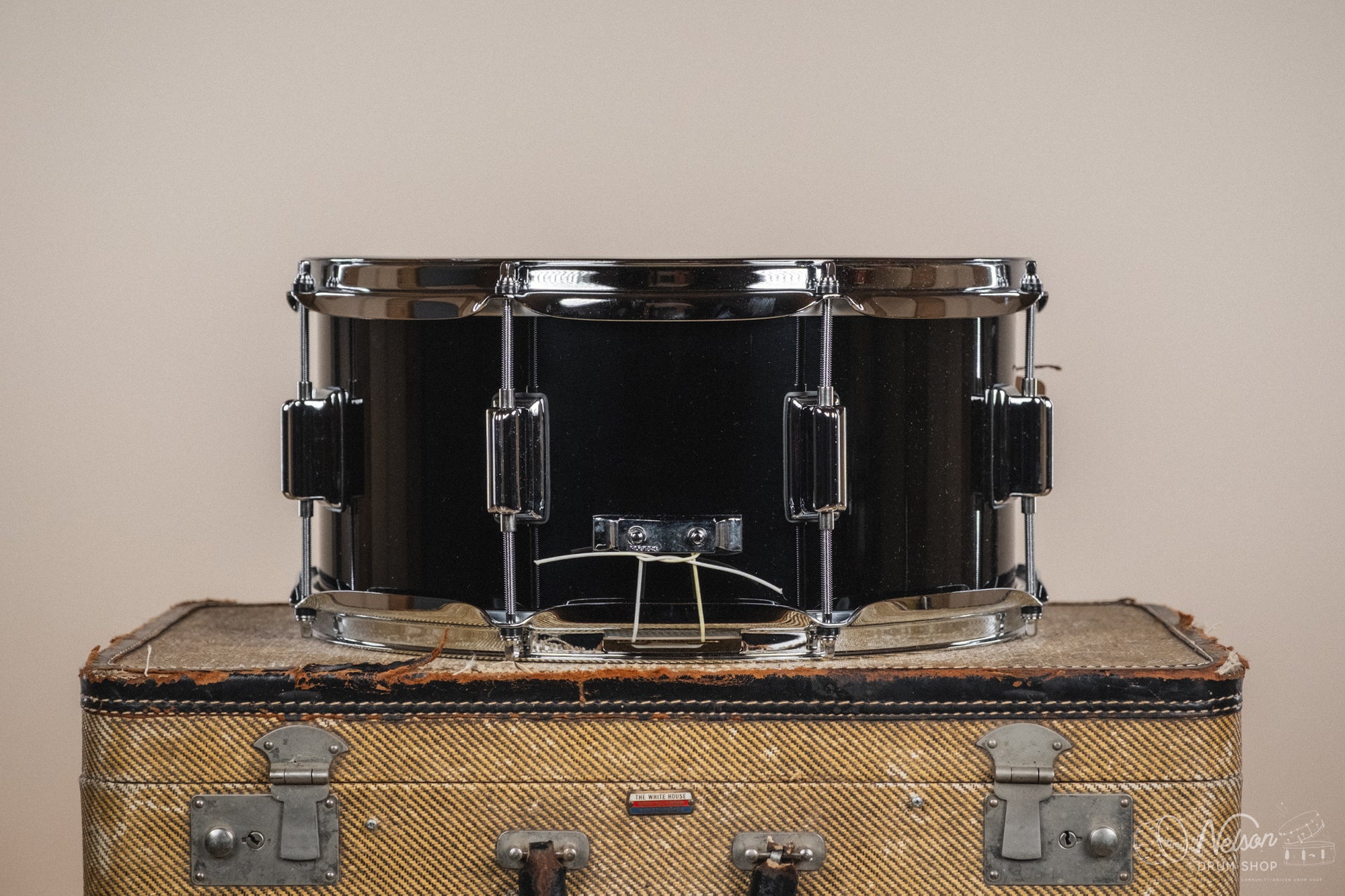 Rogers 'Powertone' in Piano Black - 6.5x14