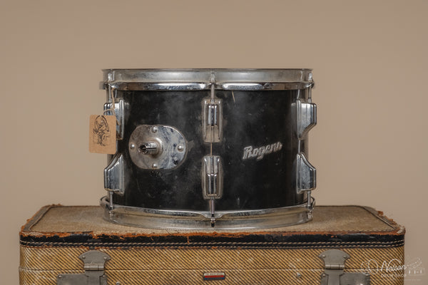 1970s Rogers Rack Tom in Jet Black Pearl - 8x12