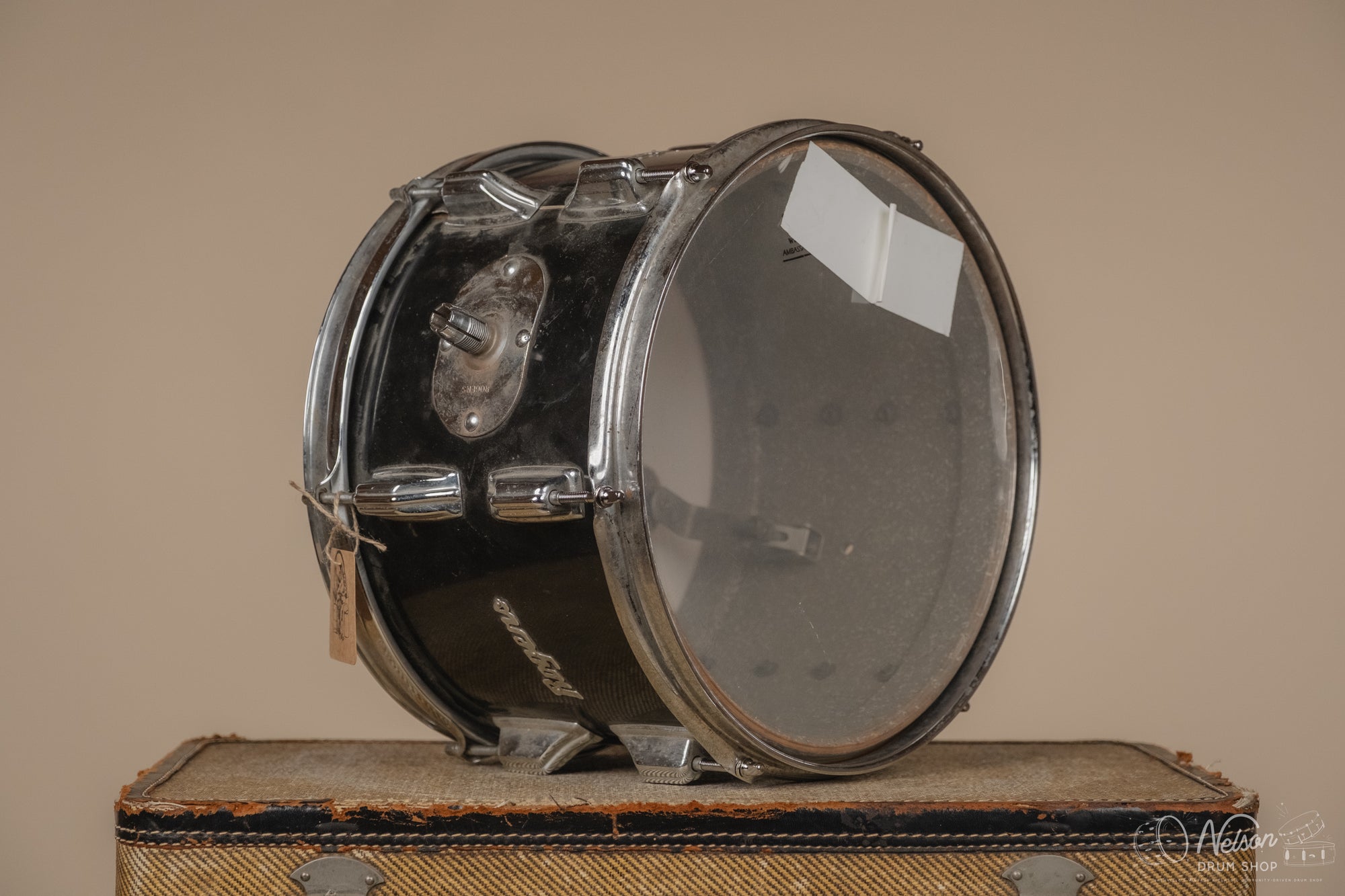 1970s Rogers Rack Tom in Jet Black Pearl - 8x12