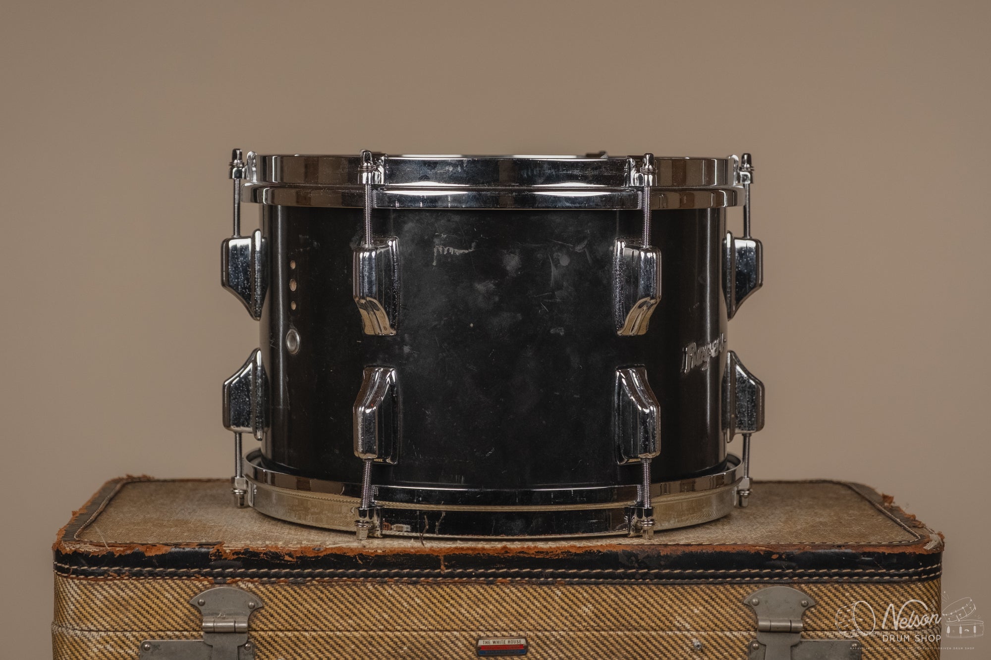1970s Rogers Rack Tom in Jet Black Pearl - 8x12