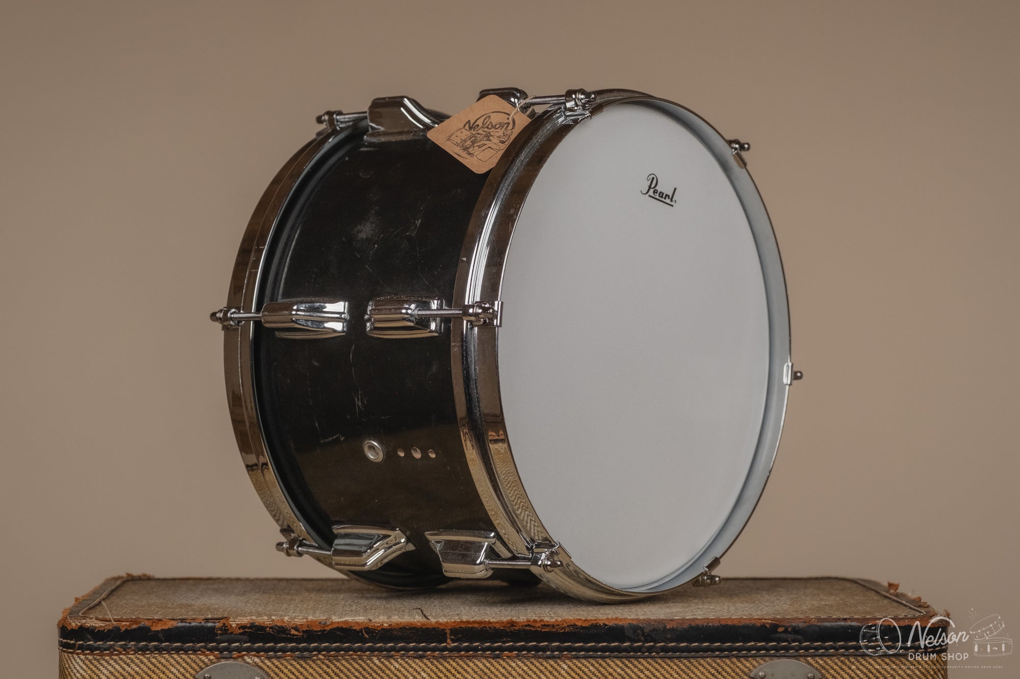 1970s Rogers Rack Tom in Jet Black Pearl - 8x12