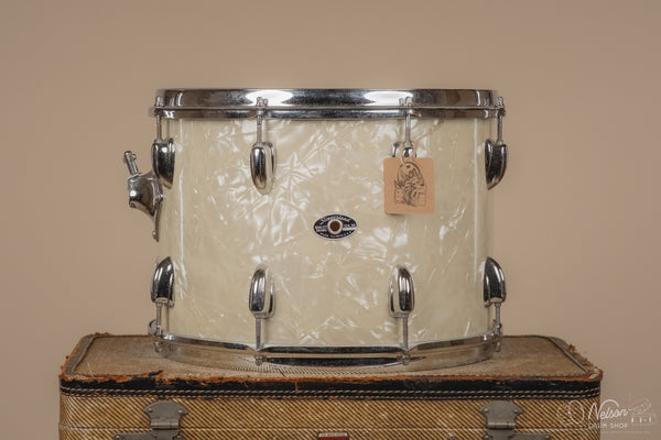1970s Slingerland 3 ply Tom in White Marine Pearl - 10x14