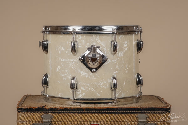 1970s Slingerland 3 ply Tom in White Marine Pearl - 10x14