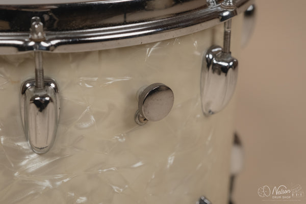 1970s Slingerland 3 ply Tom in White Marine Pearl - 10x14