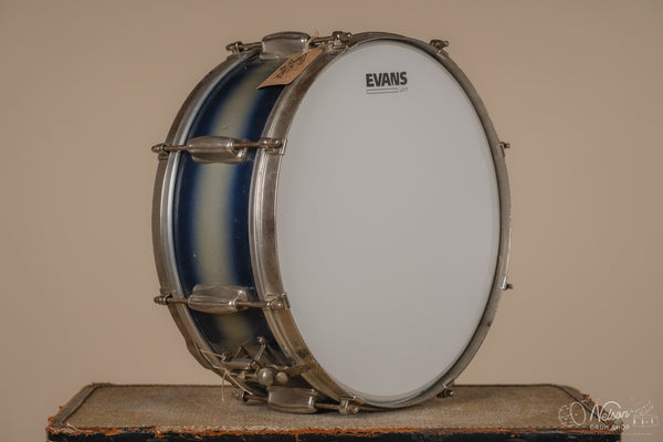 1960's Slingerland 'Student Model' in Blue & Silver Duco - 5.5x14